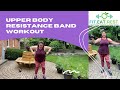 Upper body resistance band workout