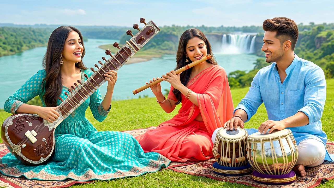 Peaceful Mind Healing: Flute • Tabla • Sitar Indian Instrumental