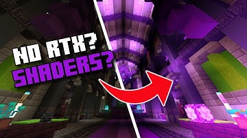 How To Use Shaders WITHOUT RTX in Minecraft BEDROCK (Windows 10 / MCPE)