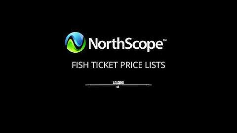 NorthScope Fish Ticket Price Lists