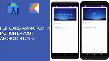 Flip Card Animation In Motion Layout Android Studio
