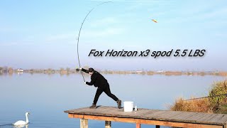 : Lanseta Fox Horizon X3 Spod Abbreviated Handle - scurta prezentare #3.90 #2segmente #5. 5lbs