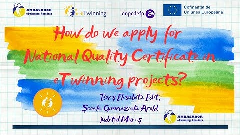 How do we apply for  National Quality Certificate in eTwinning projects ?