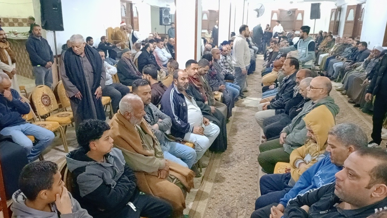 عزاء الحاج عادل مندور الشيخ ابراهيم محمد جمال سورة غافر السنطه 27-2-2026