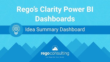 Free Clarity Power BI Dashboards: Idea Summary Dashboard
