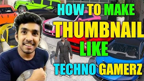 HOW TO MAKE THUMBNAIL LIKE TECHNO GAMERZ ON ANDROID/MOBILE