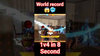 World record 1v4 in CS ranked |free fire | #freefire #shorts