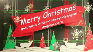 Quick and Easy  Christmas Machine Embroidery Designs 'in the hoop'