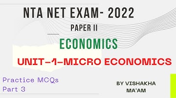NTA UGC NET 2022 Economics Paper-2 | Most important MCQ | Micro Economics|