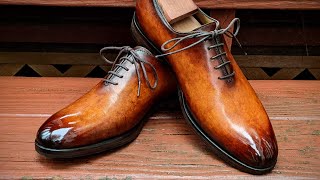 How to: Bar lacing and Berluti knot on dress shoes.