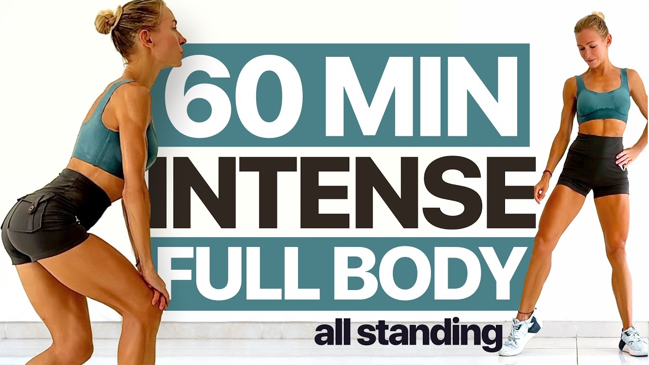 60 MIN Full Body FAT BURN & WEIGHT LOSS Cardio HIIT Workout | All ...