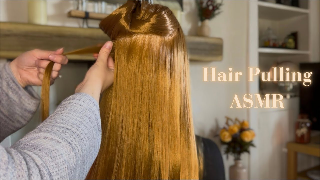 ASMR Gentle Hair Pulling, Hair Brushing, Hair Play & Light Nails on the Scalp 