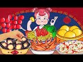 CHINESE FOOD Mukbang - Stop Motion Paper