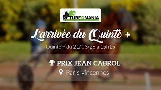 Turfomania Arrivée Quinté Du Samedi 21 Mars 2026