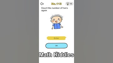 Brain Out Level 113 ( Count the number of hairs again )