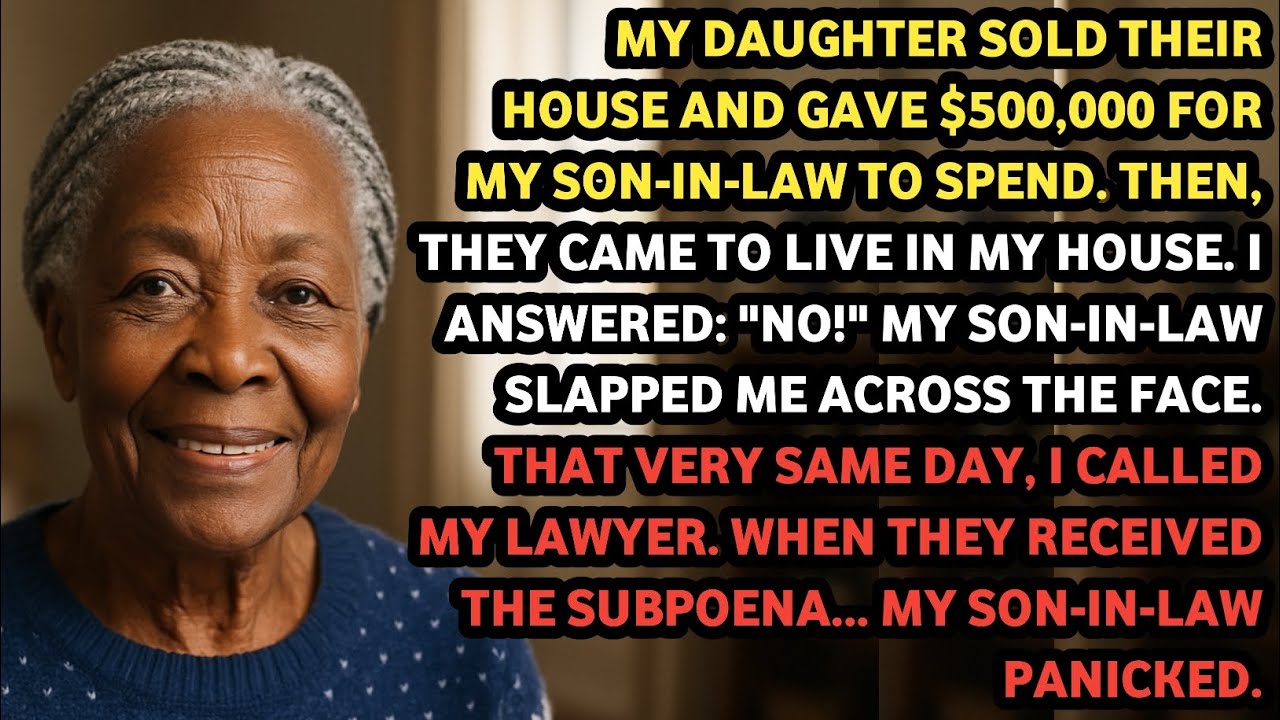 My Daughter sold their house and gave $500,000 for my son-in-law to spend. Then, they came to live