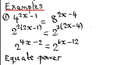 Add Math Form 4 Solving Indices