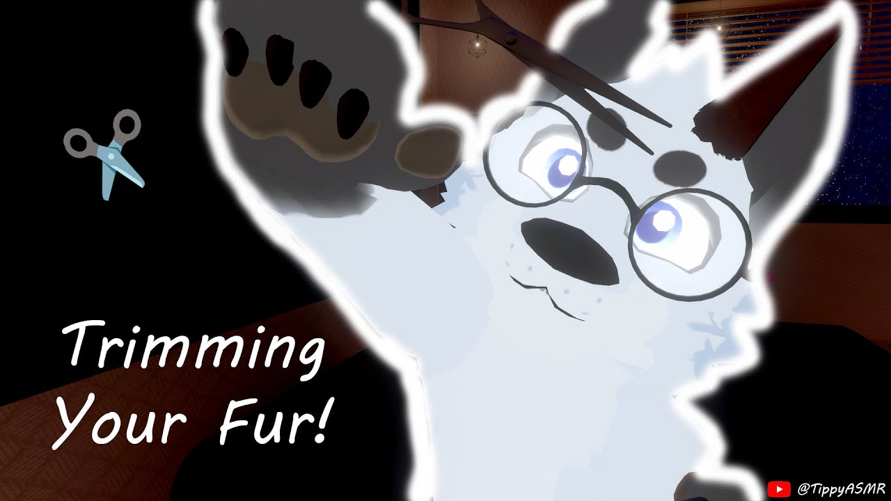 [Furry ASMR] Trimming Your Fur! (Cutting Sounds and Rain Ambience)