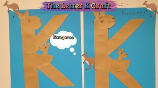 The Letter K Craft | Alphabet Crafts   | Kangaroo Craft for Kids | Preschool Craft | Letter Art