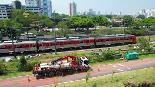 OBRAS REQUALIFICAÇÃO ESTAÇÃO SANTO AMARO TODAS  ESTRUTURAS DO PROJETO ANTERIOR ESTÃO SENDO RETIRADOS