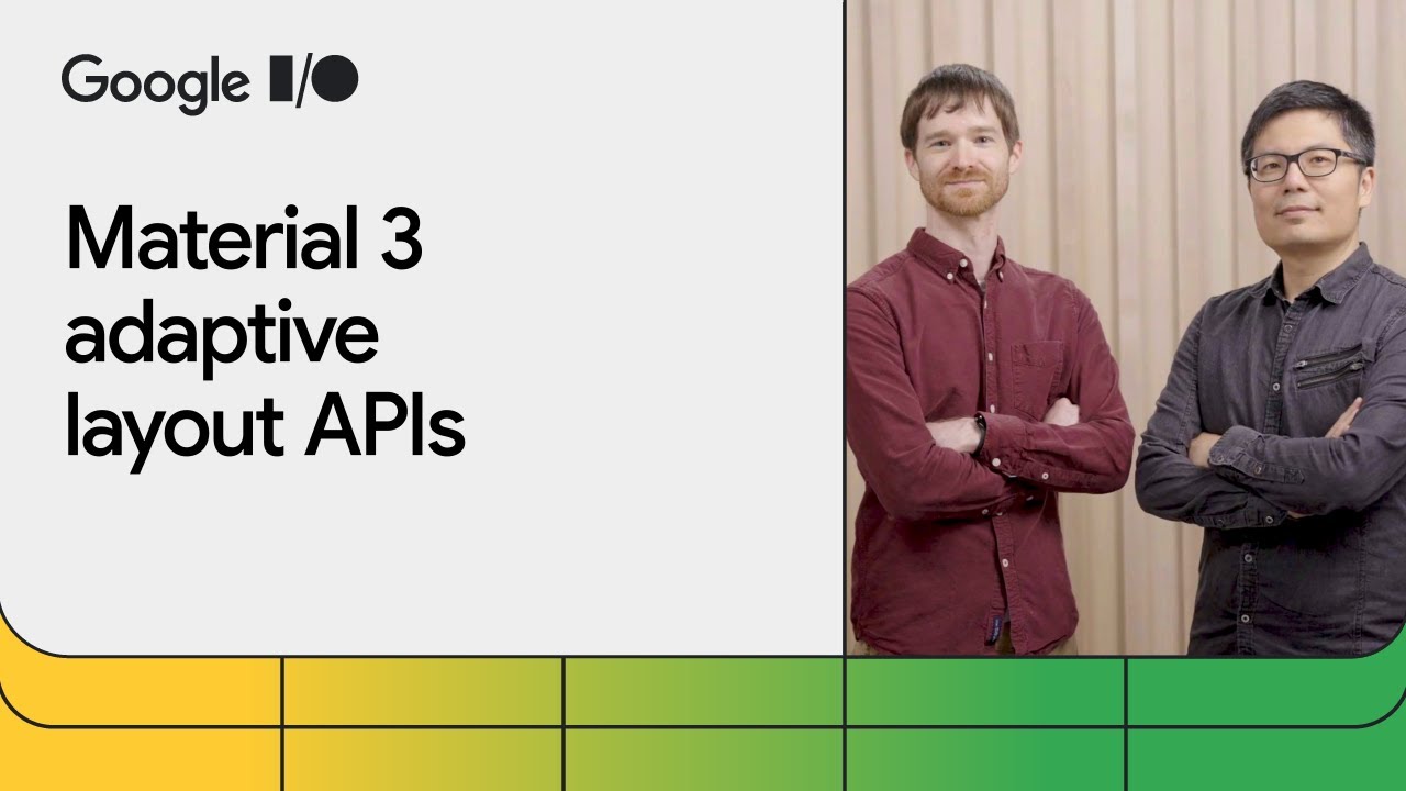 Building UI with the Material 3 adaptive library - YouTube