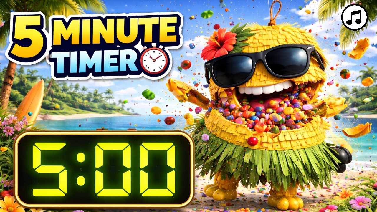 Pinata Timer 5 Minute Timer ⏱️ Minion Piñata 🍬 - YouTube