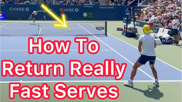 How To Return A Really Fast Serve (3 Tennis Tips)