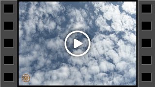 Timelapse video of altocumulus clouds forming and disappearing • Video # 00023