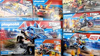 プレイモービル「スタントショー」をたくさん開封♪モンスタートラック、バギーなど