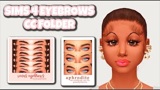sims 4 eyebrows cc folder PART 1