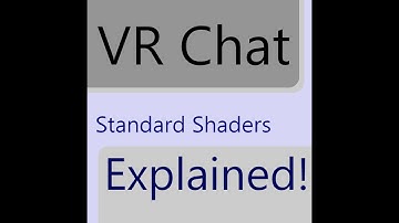 VRChat Standard Shaders explained (Unity)