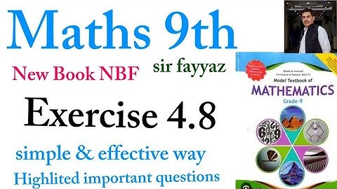 Maths class 9th | chapter 4 | Exercise 4.8 | Factorization and Algebraic manipulation | NBF| ex 4.8