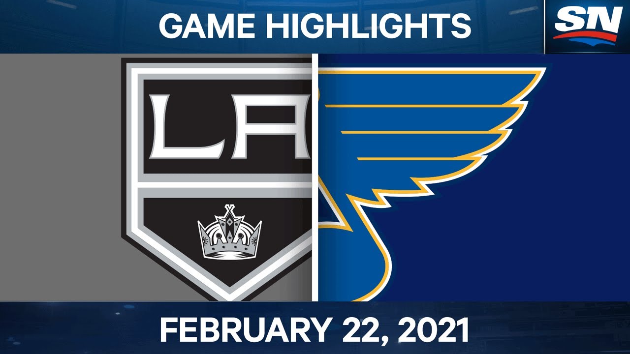 Los Angeles Kings vs. St. Louis Blues, February 22, 2021, NHL, Hockey, Recap