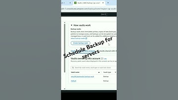 Learn how to setup AWS Backup Vault #foryou @getbishtified