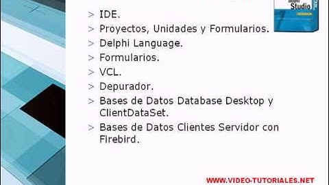CURSO DE PROGRAMACION CON DELPHI BASICO - VIDEO 01