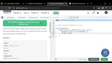 Array Pair Sum Divisibility Problem || POTD GFG || 1st January 2024
