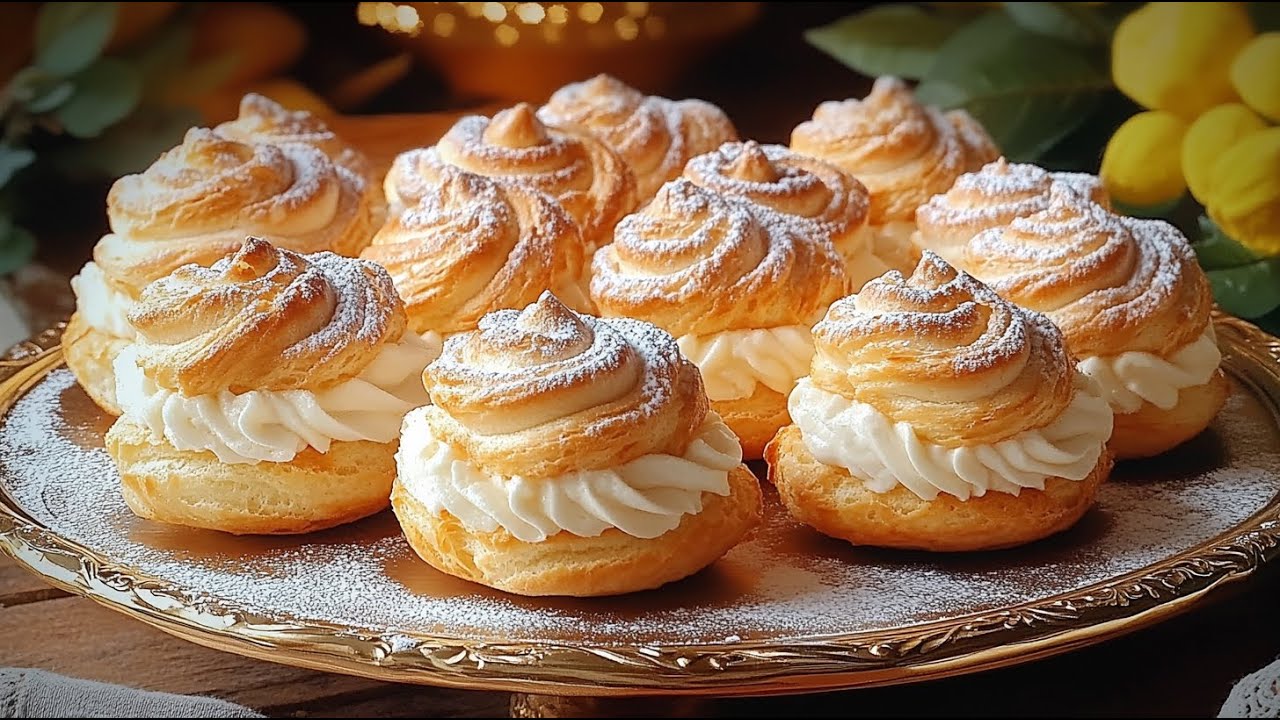 Слойки с кремом и ананасовой начинкой – приготовьте заварное тесто самостоятельно! Идеальный рецепт