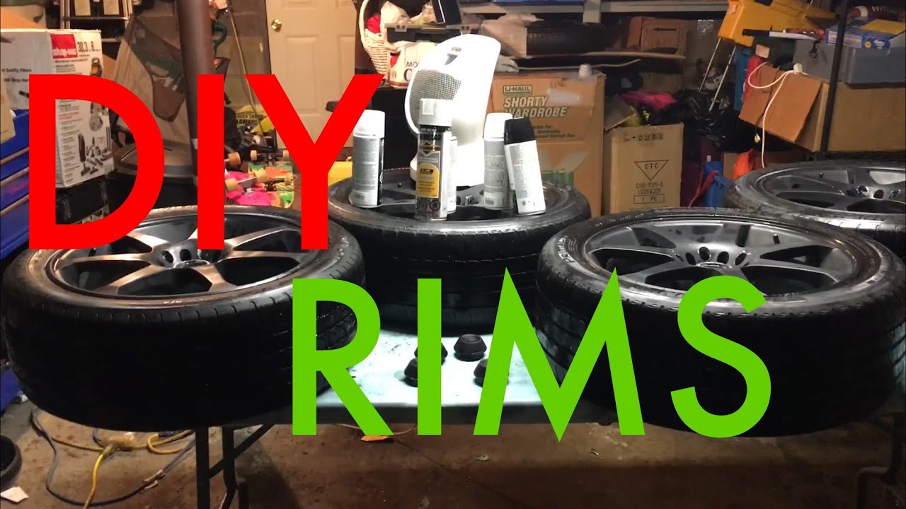 Professionally Painting Rims Black Glossy or Matte YouTube