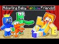 Adopting baby rainbow friends in minecraft