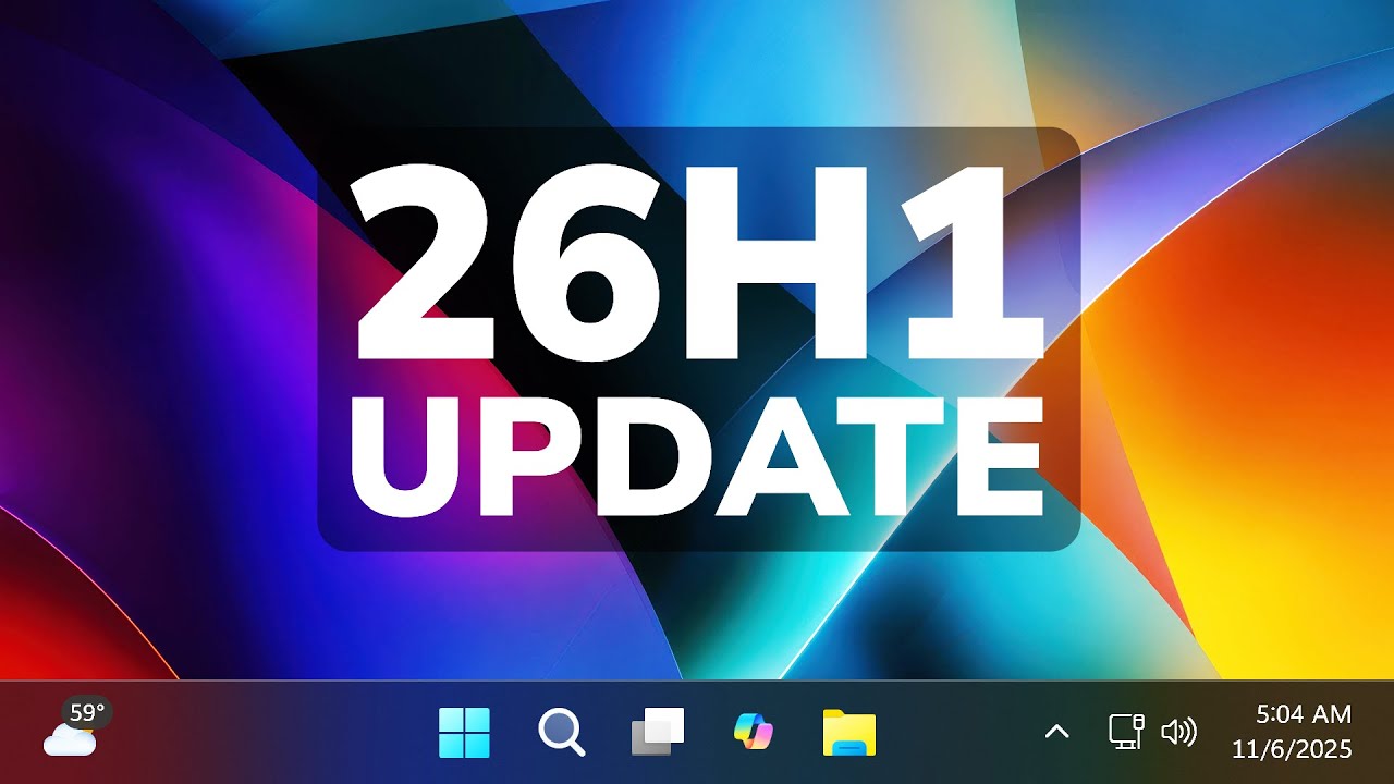 New Windows 11 26H1 Update Leaked - New Features and Release - YouTube