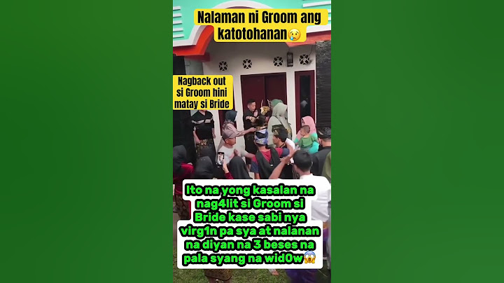NAGBACK OUT SI GROOM NG NALAMAN ANG TOTOO KAY BRIDE #wedding #viralvideo #shorts #trending