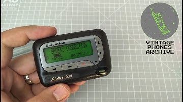 Unication Alpha Gold pager, the Motorola Advisor Elite copy