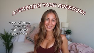 LIFE UPDATE Q&A + MY FAVOURITE ELITE ELEVEN SPORTS BRAS (+ DISCOUNT CODE) Wealth