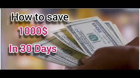 How to Save 1000 in 30 Days A Step by Step Guide