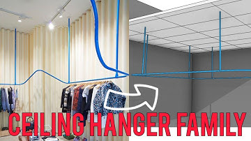 How to Create a Ceiling-Based Revit Family | Clothes Hanger Revit Family tutorial
