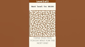 Can You Solve This 3-Level Maze? 🧩 Quick Brain Game!