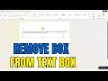 How To Remove Box From Text Box In Word