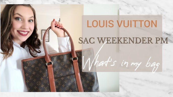 LOUIS VUITTON Monogram Sac Weekend PM Vintage Tote Hand Bag