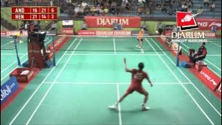 Andri Wijaya (PB DJARUM) VS Hendra Gustiawan (PB BANDA BARU)