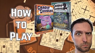 Learn to draw n draw (not roll n write) through dungeons in Deadly Doodles (How to Play Board Games)